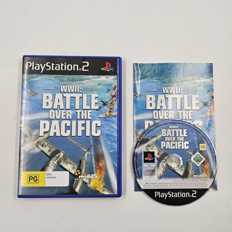 WWII Battle Over The Pacific PS2 Playstation 2 Game + Manual PAL - Trippy Trades 