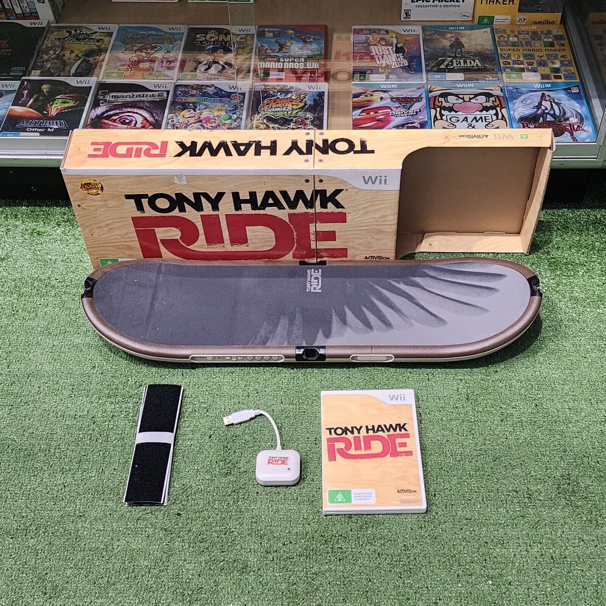 Tony Hawk Ride Skateboard Bundle Wii Game + Manual Boxed - Trippy Trades 