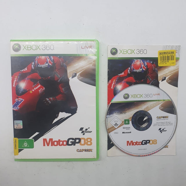 Moto GP 08 Xbox 360 Game + Manual PAL - Trippy Trades 