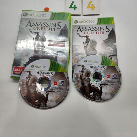 Assassins Creed 3 III Xbox 360 Game + Manual PAL - Trippy Trades 