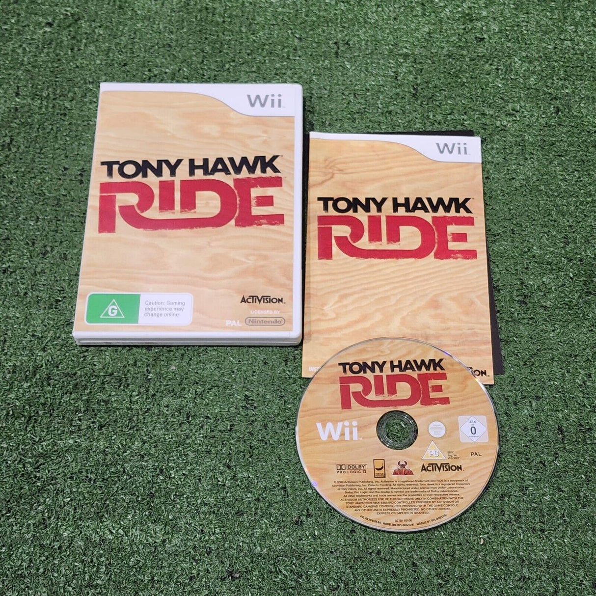 Tony Hawk Ride Skateboard Bundle Wii Game + Manual Boxed - Trippy Trades 