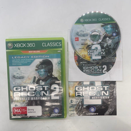 Ghost Recon 2 II Advanced Warfighter Xbox 360 Game + Manual PAL - Trippy Trades 