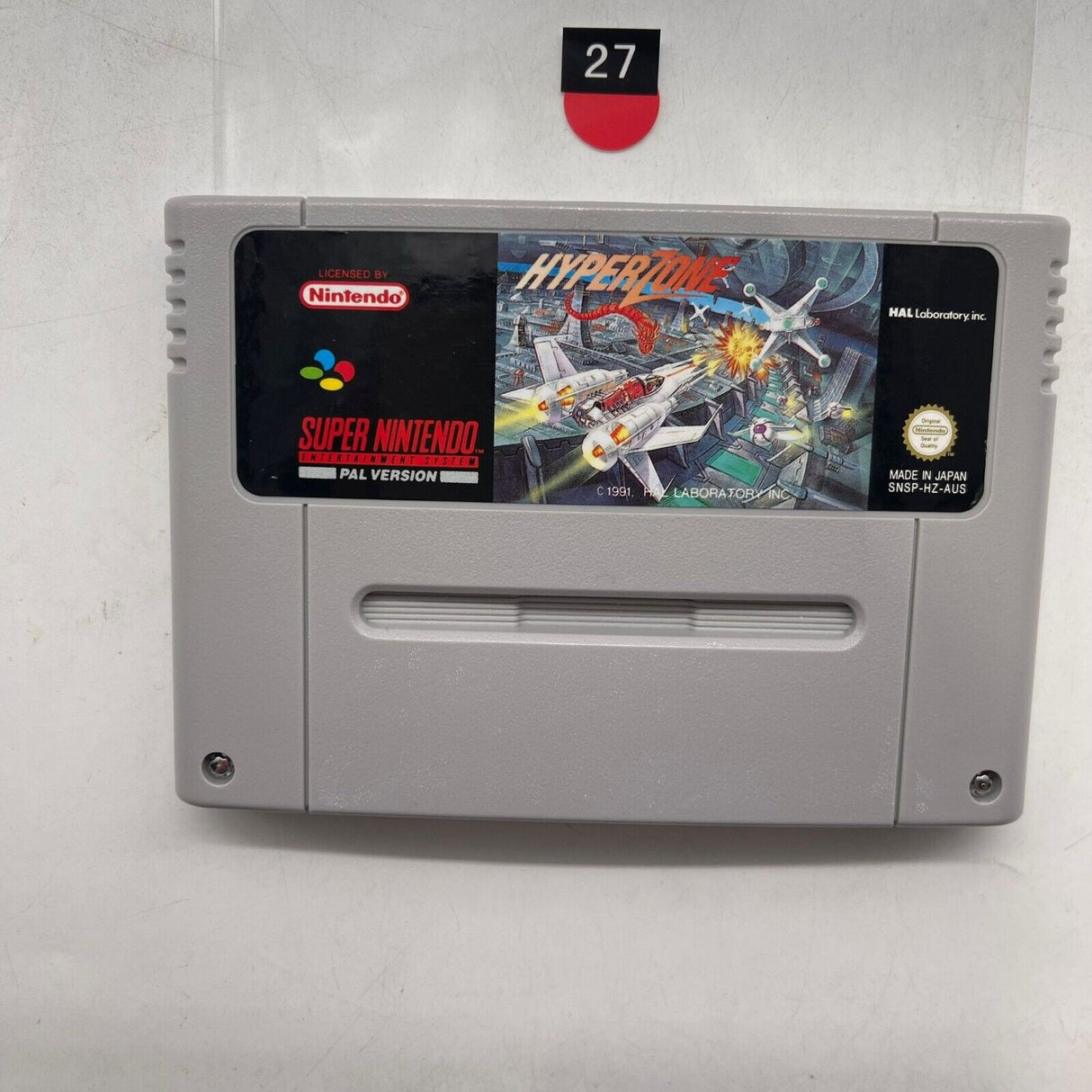 Hyper Zone Super Nintendo SNES Game PAL r27 - Trippy Trades 