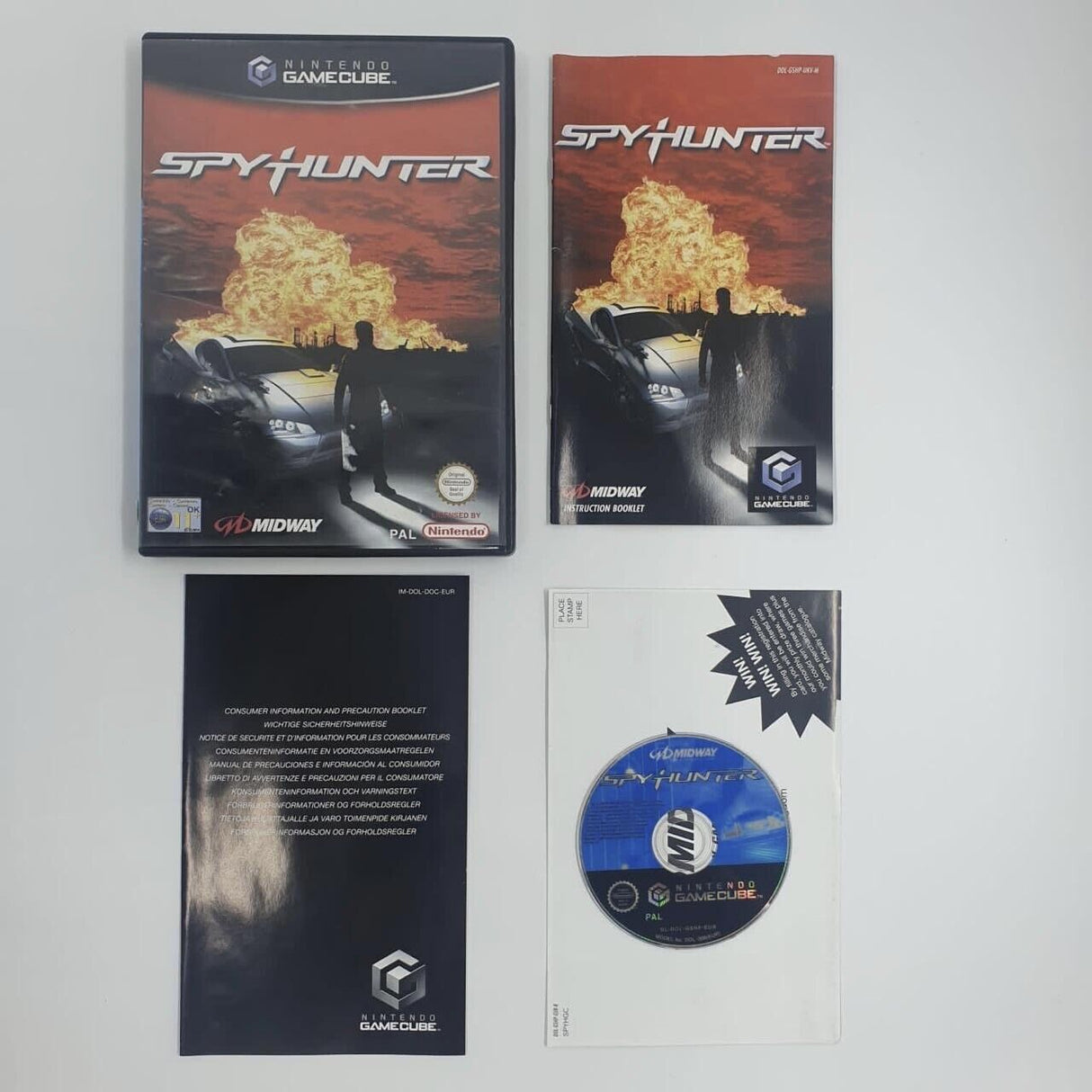 Spy Hunter Nintendo Gamecube Game + Manual PAL