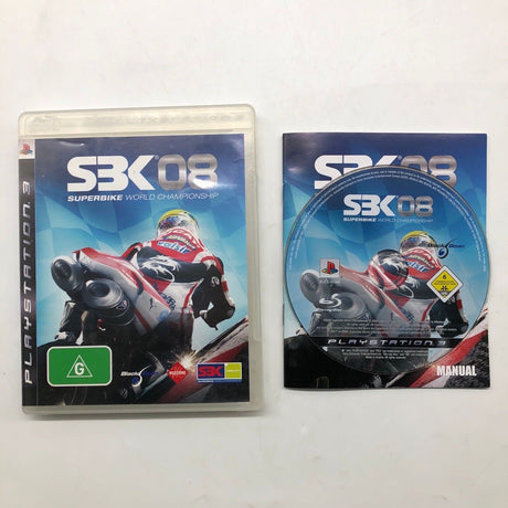 SBK 08 Supebike World Championship PS3 Playstation 3 Game + Manual 24d3 - Trippy Trades 