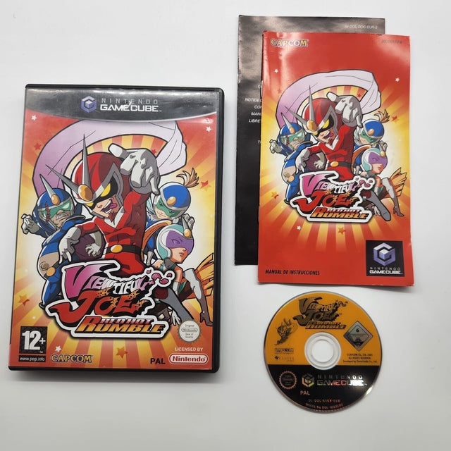 Viewtiful Joe Red Hot Rumble Nintendo Gamecube Game + Manual PAL 25F4 - Trippy Trades 