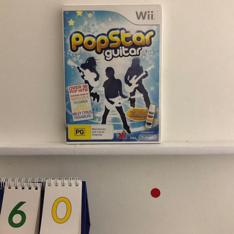 Pop Star guitar Nintendo Wii Game + Manual PAL - Trippy Trades 