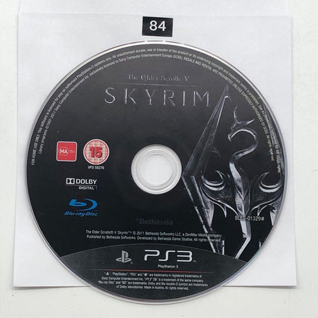 The Elder Scrolls V Skyrim PS3 Playstation 3 Game Disc Only oz84 - Trippy Trades 