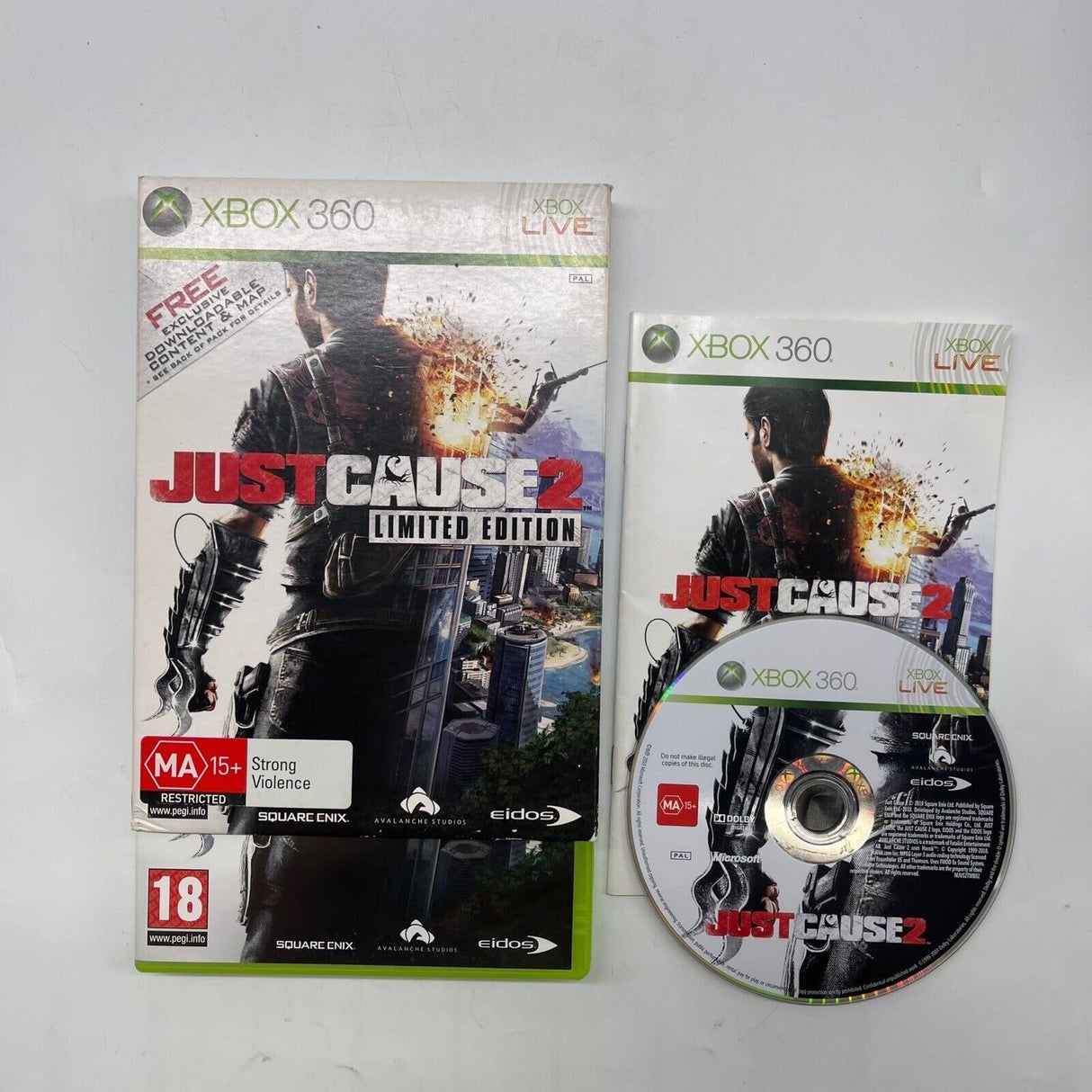 Just Cause 2 II Limited Edition Xbox 360 Game + Manual PAL