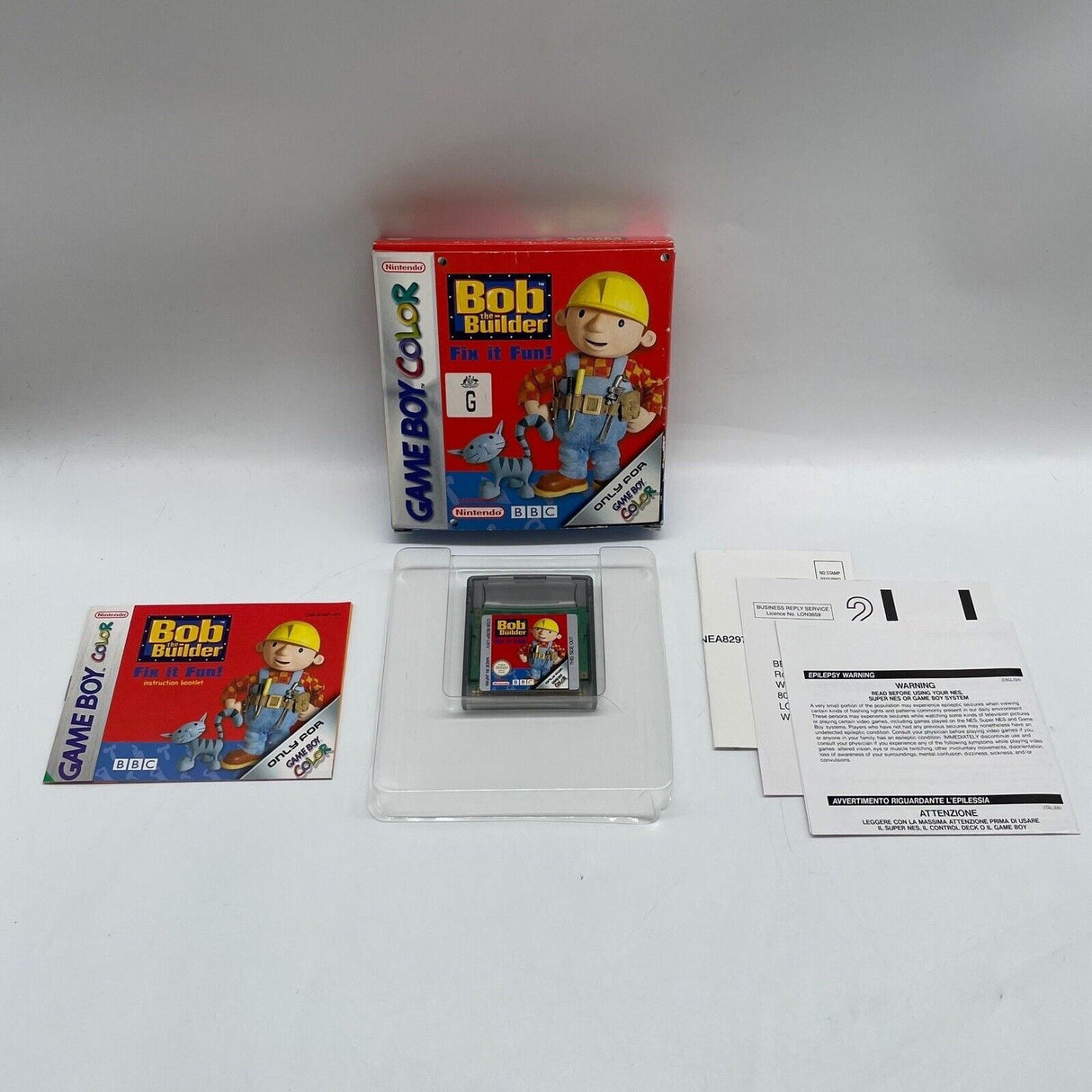 Bob The Builder Fix It Fun Nintendo Gameboy Color/Colour Game Boxed Complete - Trippy Trades 