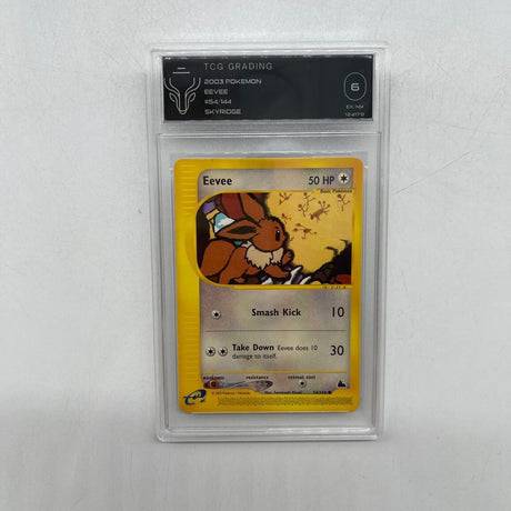 Eevee Pokemon Card 54/144 Skyridge Graded TCG 6 - Trippy Trades 