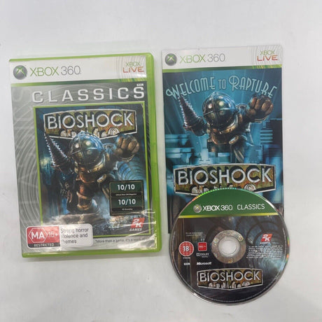 BioShock Xbox 360 Game + Manual PAL - Trippy Trades 