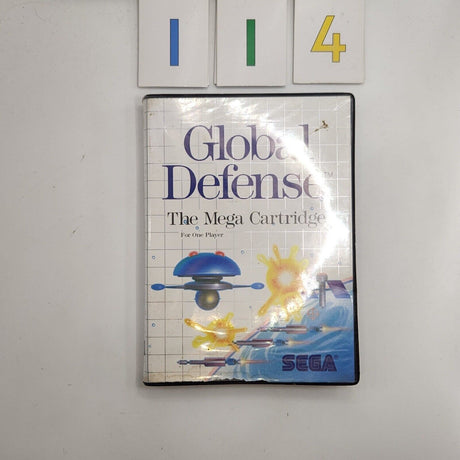 Global Defense Sega Master System Game + Manual PAL - Trippy Trades 