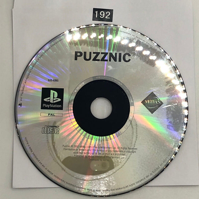 Puzznic PS1 Playstation 1 Game Disc Only oz192 - Trippy Trades 