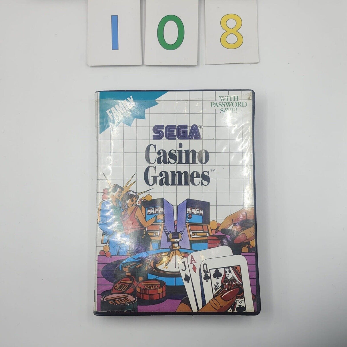 Casino Games Sega Master System Game + Manual PAL oz108 - Trippy Trades 