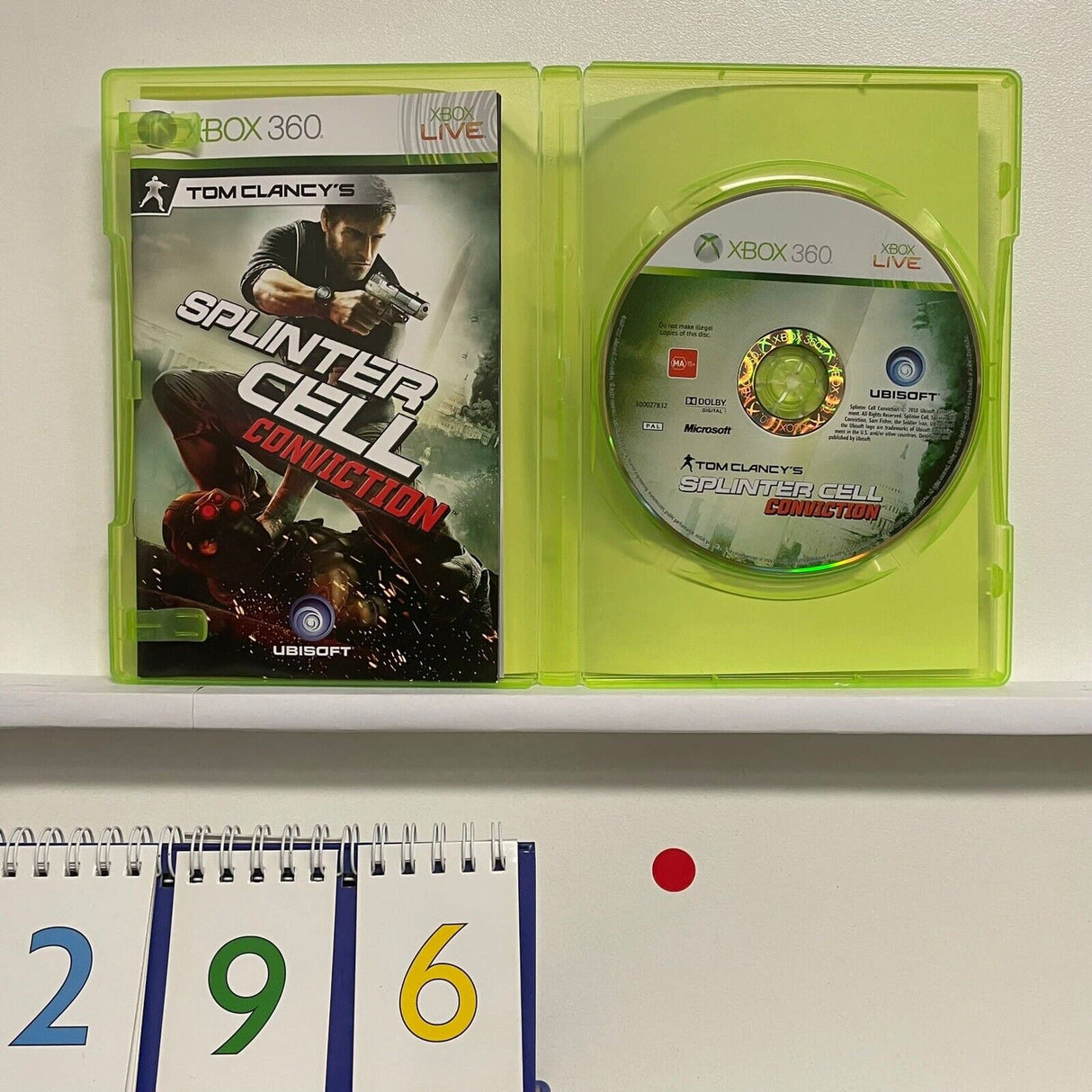 Tom Clancys Splinter Cell Conviction Xbox 360 Game + Manual PAL r296 - Trippy Trades 