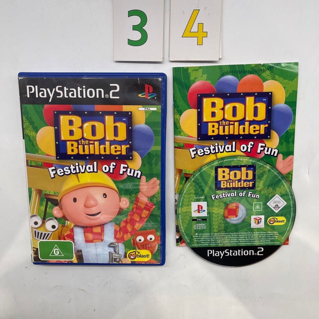 Bob The Builder PS2 Playstation 2 Game + Manual PAL - Trippy Trades 