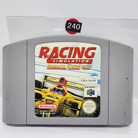 Racing Simulator Monaco Grand Prix Nintendo 64 N64 Game Cartridge PAL - Trippy Trades 