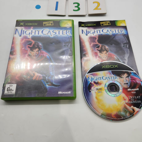 Night Caster Defeat The Darkness Xbox Original Game + Manual PAL - Trippy Trades 