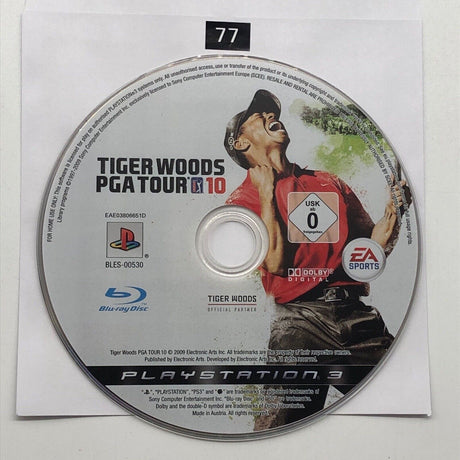 Tiger Woods PGA Tour 10 PS3 Playstation 3 Game Disc Only oz77 - Trippy Trades 