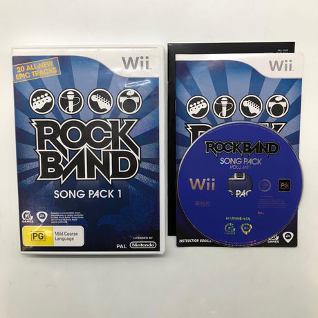 Rockband Song Pack 1 Nintendo Wii Game + Manual PAL - Trippy Trades 