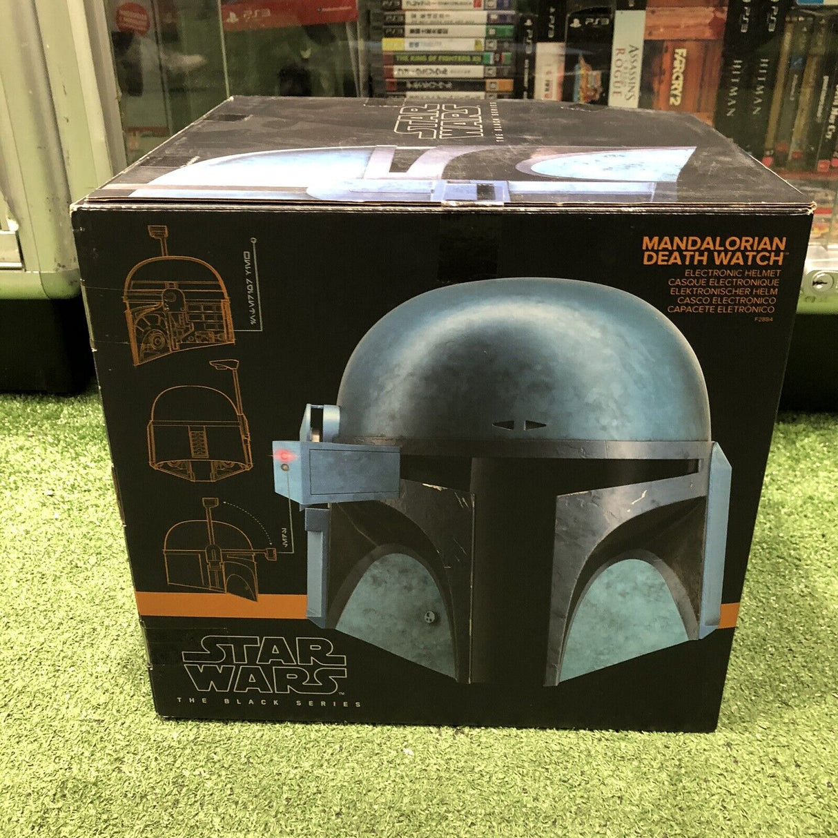 Hasbro Star Wars The Black Series Mandalorian Death Watch Helmet Boxed Brand New - Trippy Trades 