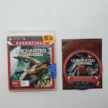 Uncharted Drakes Fortune PS3 Playstation 3 Game + Manual - Trippy Trades 