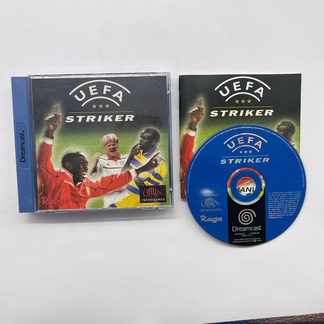 UEFA Striker Sega Dreamcast Game + Manual PAL - Trippy Trades 