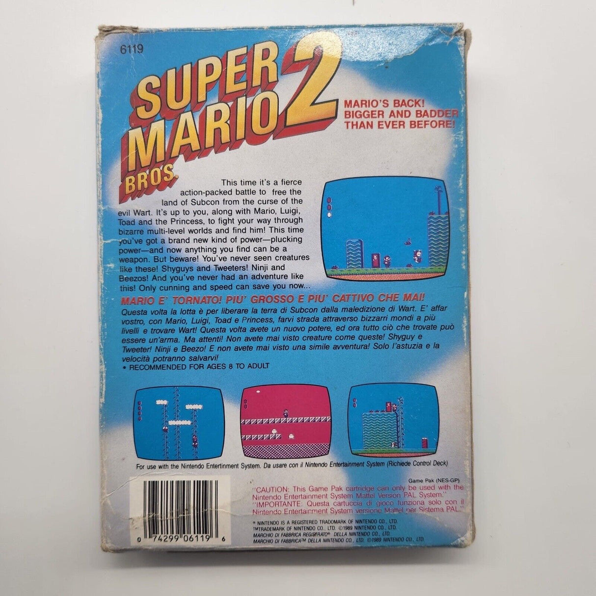 Super Mario Bros 2 Nintendo Entertainment System NES Game Boxed - Trippy Trades 