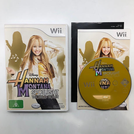 Hannah Montana Spotlight World Tour Nintendo Wii Game + Manual PAL - Trippy Trades 