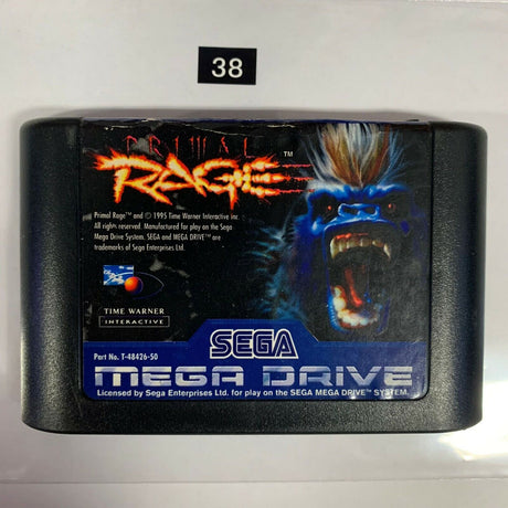 Primal Rage Sega Mega Drive Game Cartridge PAL - Trippy Trades 