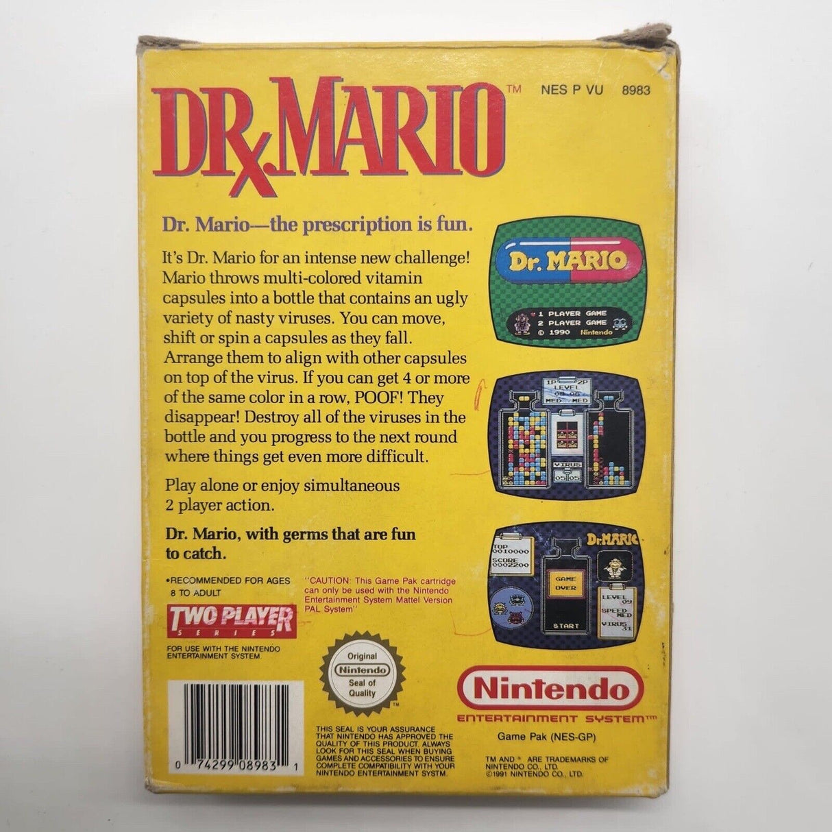 Dr X Mario Nintendo Entertainment System NES Game PAL Boxed - Trippy Trades 