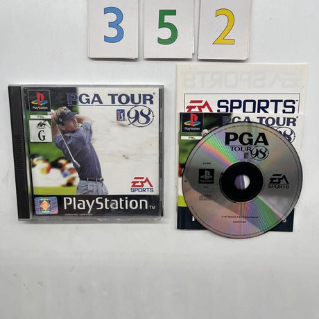 PGA Tour 98 PS1 Playstation 1 Game + Manual PAL - Trippy Trades 