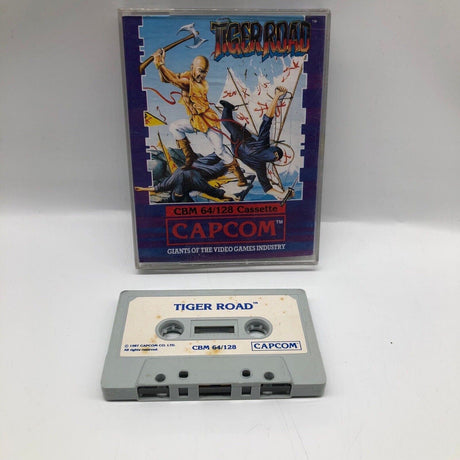 Tiger Road CBM 64/128 Cassette Capcom Game Boxed - Trippy Trades 