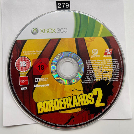 Borderlands 2 II Xbox 360 Game Disc Only - Trippy Trades 