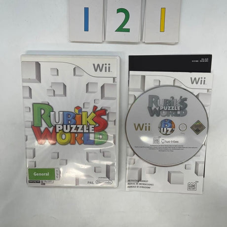 Rubik's Puzzle World Nintendo Wii Game + Manual PAL - Trippy Trades 