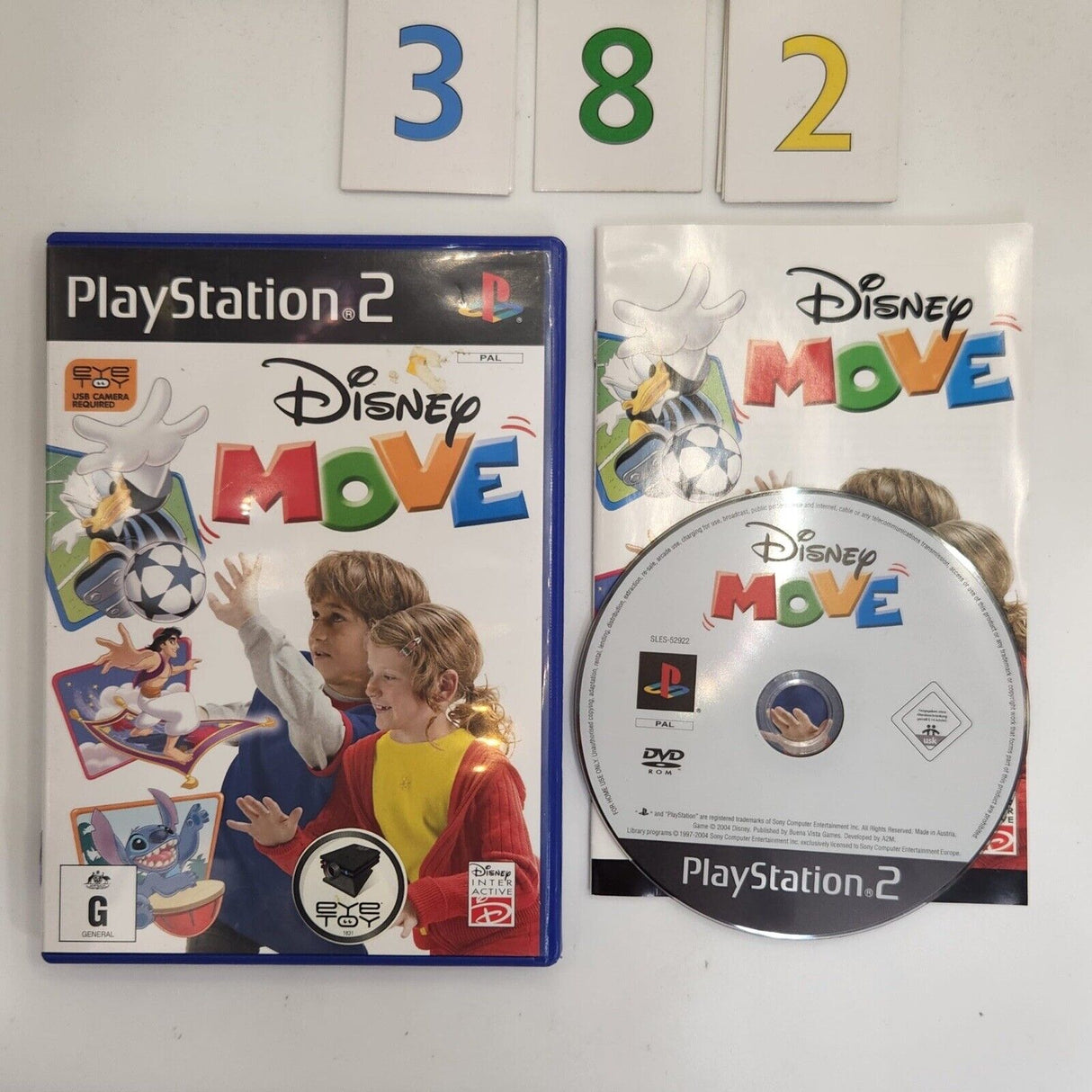 Disney Move PS2 Playstation 2 Game + Manual  PAL - Trippy Trades 