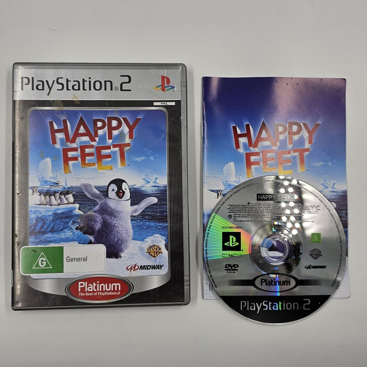 Happy Feet PS2 Playstation 2 Game + Manual PAL