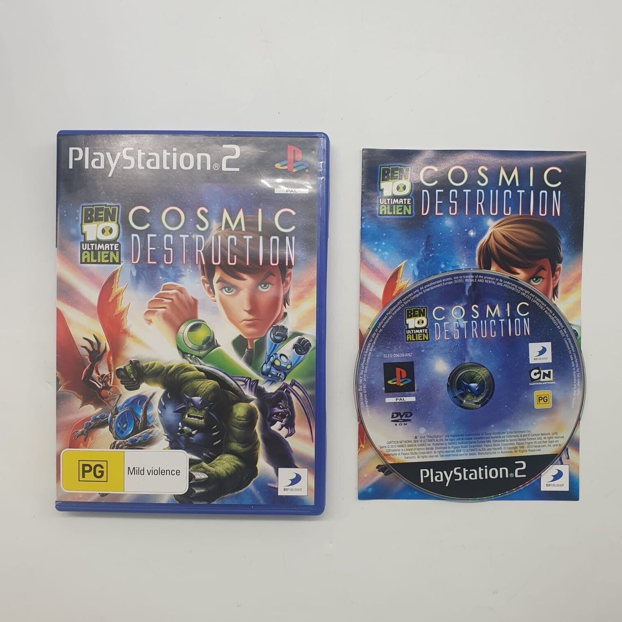 Ben 10 Ultimate Alien Cosmic Destruction PS2 Playstation 2 Game + Manual PAL - Trippy Trades 