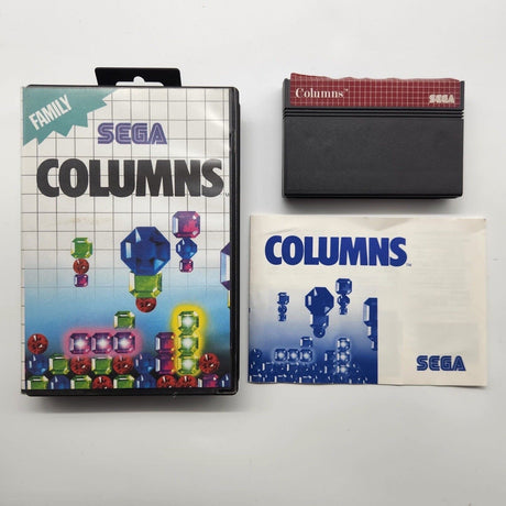 Sega Columns SEGA Master System Game + Manual PAL - Trippy Trades 