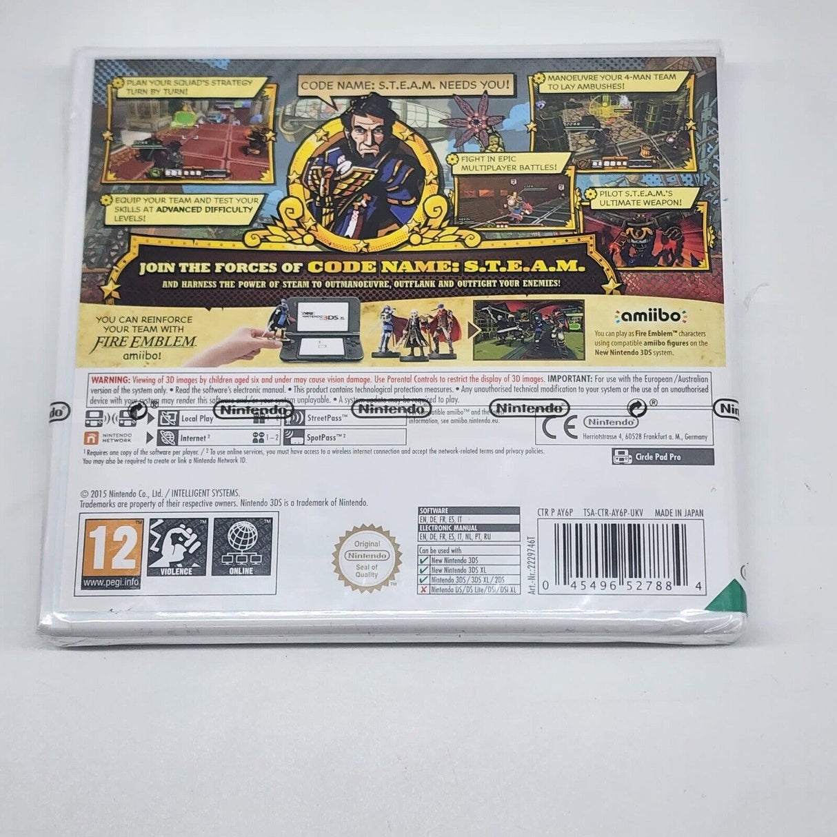 Code Name Steam S.t.e.a.m Nintendo 3DS Game PAL Brand New SEALED - Trippy Trades 